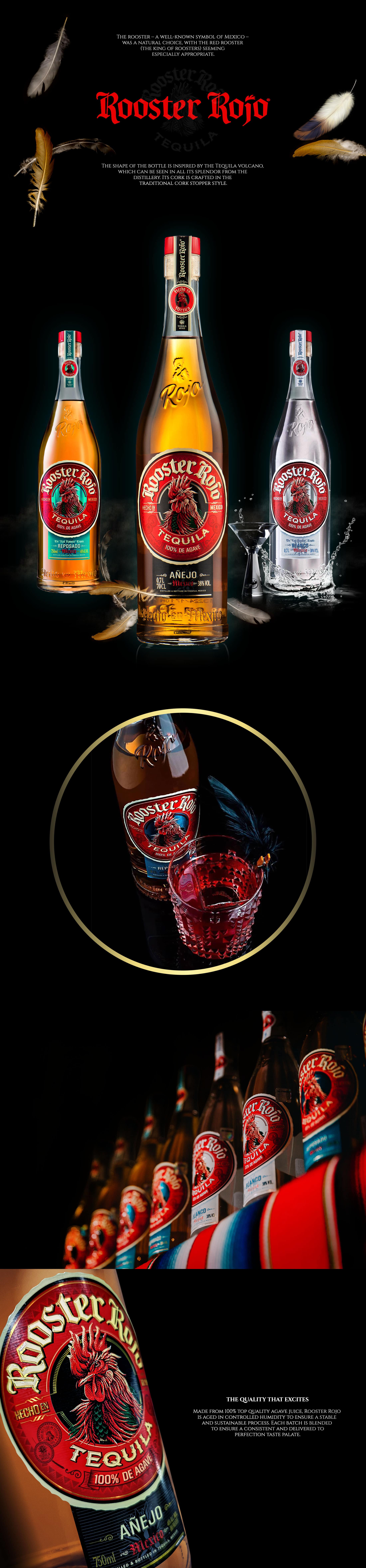 Tequila rooster rojo